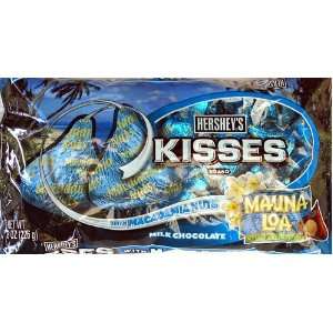Hersheys Kisses Mauna Loa Milk Chocolate Macadamia Nuts, 8 Ounce Bag 