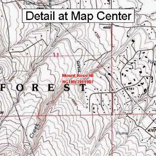  USGS Topographic Quadrangle Map   Mount Rose NE, Nevada 