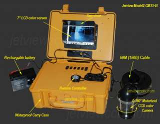   Waterproof Case Motorized 0 360°View Underwater Video Camera System