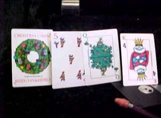Playing Cards Christmas 1986 4 Suites Reindeer Snowman Elves Tree 