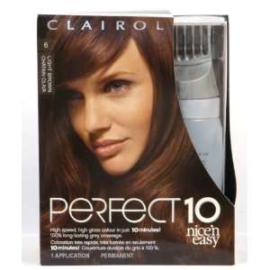   Nice N Easy Perfect 10 Haircolor #6 Light Brown (Pack of 3) Beauty