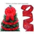   Creations 12Ft LED Christmas Décor Ribbon Lights, 36 Lights, Red