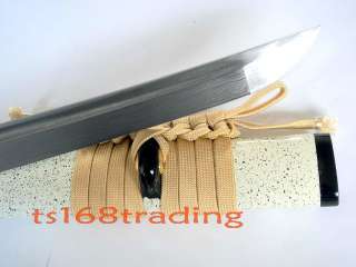 hand forged Jp katana sword bamboo tsuba sanmai blade sharpened