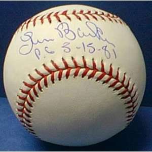  Len Barker Autographed Baseball