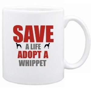    New  Save A Life , Adopt A Whippet  Mug Dog: Home & Kitchen