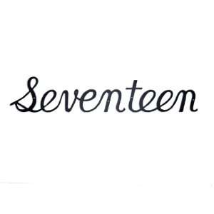  Seventeen Cursive Address Number 