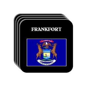  US State Flag   FRANKFORT, Michigan (MI) Set of 4 Mini 