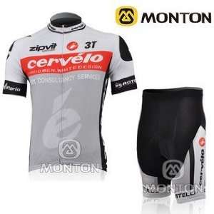  2010 cervelo team gray cycling jersey short suit a081 