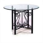 Grace 36 Square French Dining Table   Metal Finish Sand