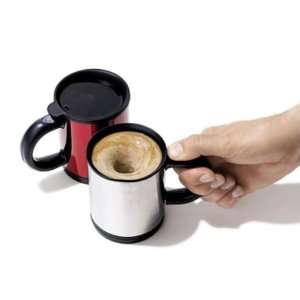    Avon Red Self Stirring Travel Coffee Mug Cup: Kitchen & Dining