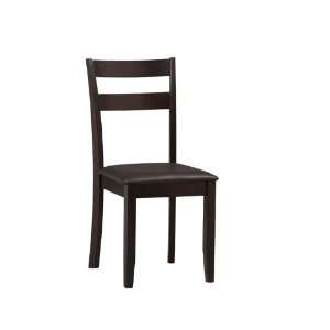  Linon Triena Collection Soho Vinyl Dining Side Chairs in 