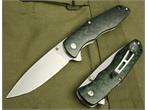 Enlan Pakawood Handle 8Cr13Mov Blade Folding Knife BEE L04GN Camping 