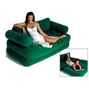    Inflatable Raised Blow Up Sofa Bed and Air Mattress
