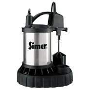 Simer 1/2 hp Stainless Steel Sump Pump 