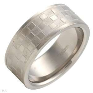  Nice Brand New Gentlemens Band Ring Crafted In Titanium 