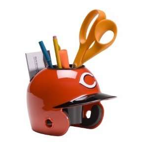  Cincinnati Reds Red Mini Baseball Helmet Desk Caddy