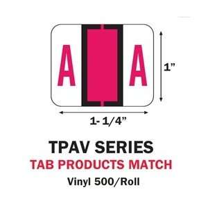    Tab TPAV Series Alpha Roll Labels   A to Z Set