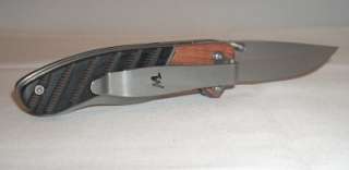 Winchester 3 Clip Folding Blade Knife Fine Edge Gerber Checkered 