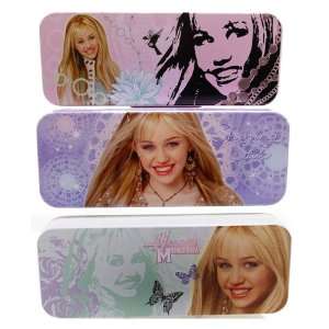  Hannah Montana Tin Pencil case pencil bag 00941(Set of 3 