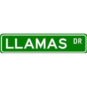  LLAMAS Street Name Sign ~ Personalized Family Lastname 