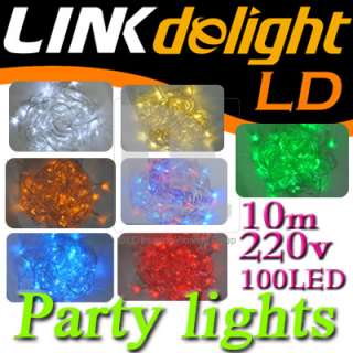 Outdoor 7 Color 10M 8 Mode LED String Strip Light For Christmas Party 