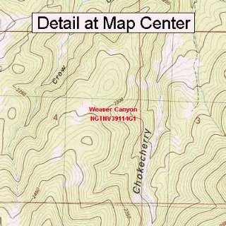  USGS Topographic Quadrangle Map   Weaver Canyon, Nevada 