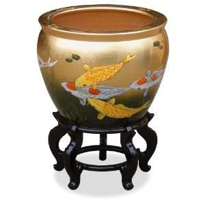   Prosperity Koi Fish Design Fishbowl 