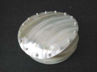 Seashell Coin Purse / Wallet   PEARLY WHITE Sea Shell Trinket Holder 