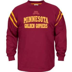Minnesota Golden Gophers End Line Long Sleeve Crew Shirt:  