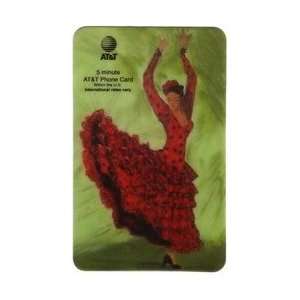   5m Red Lightning Flamenco Dancer With Red Dress Artwork by Rogalla