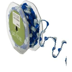   Wide Ribbon, Royal Blue and Light Blue Pom Poms Arts, Crafts & Sewing