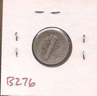 1925 D Mercury Dime Ten Cent Extra Fine B276  