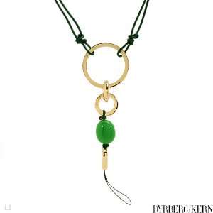    Dyrberg/Kern Simulated Gems Leather Necklace DYRBERG/KERN Jewelry