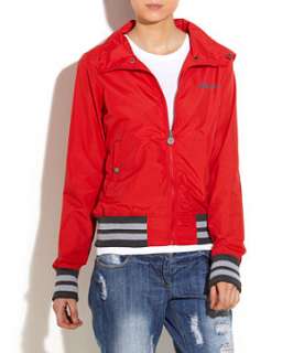 Red (Red) Bench Hooded Bomber Jacket  246572060  New Look