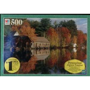  Croxley 500 Piece Puzzle Denmark, Maine   Lake in the Fall 