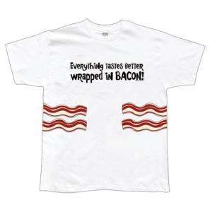Wrapped In Bacon T Shirt   2X Large  