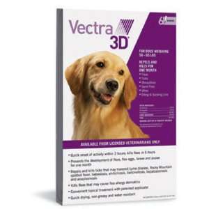  Vectra 3D Flea Tick Mosquito Topical Treatment, Dogs 56 95 