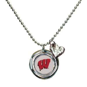 University of Wisconsin   AVA Collection Ball Chain Necklace  