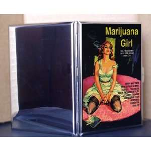  Marijuana Girl Vintage Pulp Novel Cover Retro Art Metal 