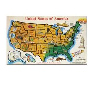   United States & The World Jigsaw Puzzles (Set Of 2): Toys & Games