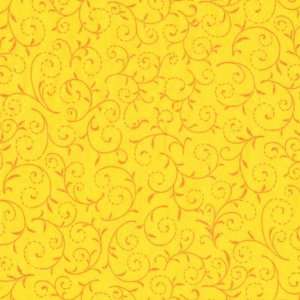 Sweet Melody by Fabri Quilt Yellow tonal with delicate 