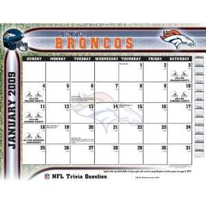   Broncos 2009 22 x 17 Desk Calendar 