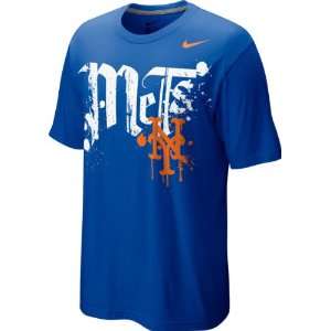 New York Mets Nike Royal Tonal Graphic T Shirt  Sports 