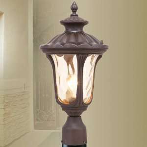 Livex 7655 58 Oxford 1 Light Outdoor Post Lantern in Imperial Bronze 7