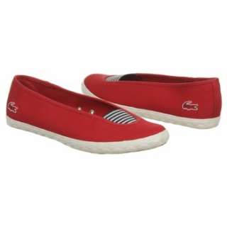 Womens Lacoste Cayce2 Red Canvas Shoes 