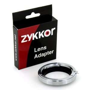  Zykkor Leica R Lens to Olympus Four Third 4/3 Body Adapter 