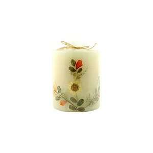  Flower Candle Lavender   3 inches Pillar Health 