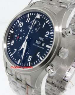 IWC Pilots Chronograph Automatic Bracelet IW371704 Stee  