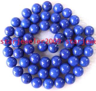 Beautiful lapis Blue Jade Round gemstone Beads 15.5 8mm 10mm 12mm 