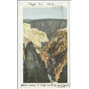  Reprint Park from Inspiration Point, Yellowstone Park 1903 